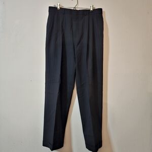 Brooks Brothers Men's Black Pinstripe Pants Size 34